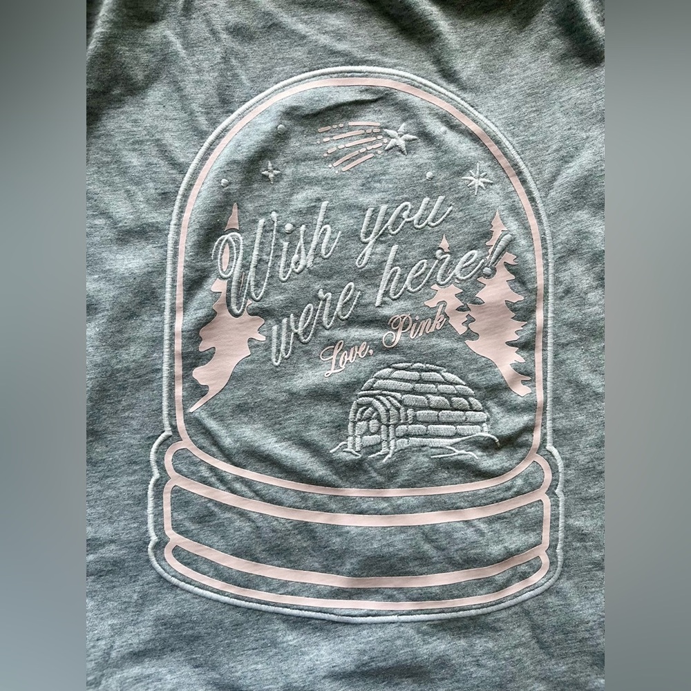 PINK Victoria's Secret T-shirt in Gray and Pink